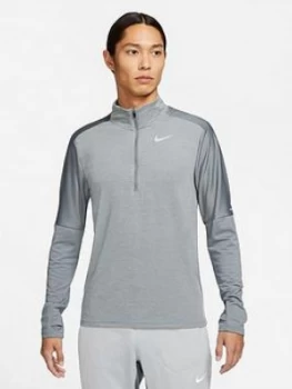 image of Nike Running Element 1/2 Zip Top, Grey, Size 2XL, Men