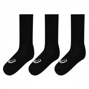 Image of Asics Crew Socks 3 Pack Junior Boys - Black