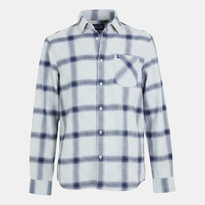 Image of Jack Wills Brushed Check Flannel - Grey Grey XS