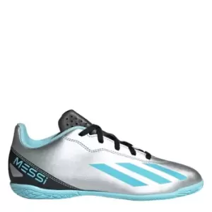 Image of adidas X.4 Indoor Court Trainers Childrens - Silver