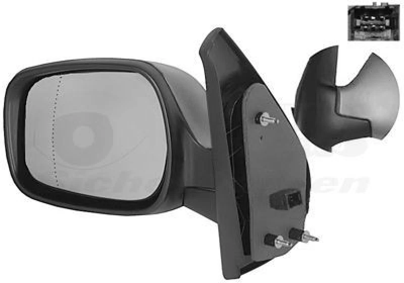 Image of VAN WEZEL Wing mirror VAN WEZEL 4310827