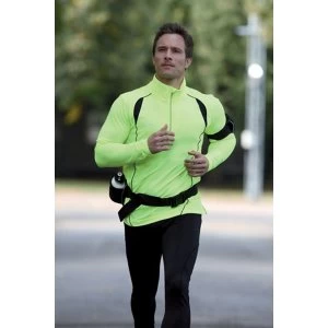 Image of Precision L/S (Turtle) Running Shirt Adult Fluo Yellow/Black - XL