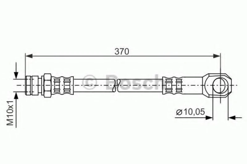 Image of Brake hose Bosch 1 987 481 094