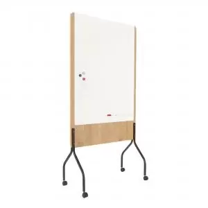 Image of ROCADA NATURAL Mobile Whiteboard Double Sided - Oak NAT8100
