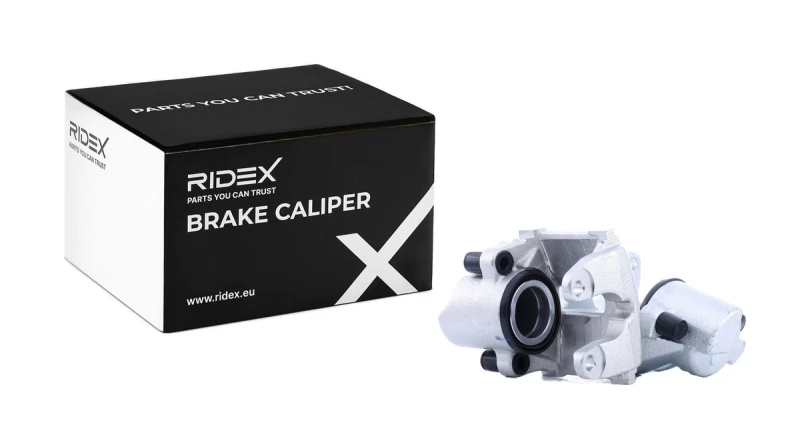 Image of RIDEX 78B1709 Brake caliper Front Axle, without holder Cast Iron Brake Caliper (78)