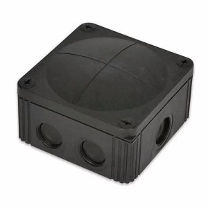 image of Wiska Combi 607/5 40A Black IP66 Weatherproof Junction Adaptable Box Enclosure With 5 Way Connector