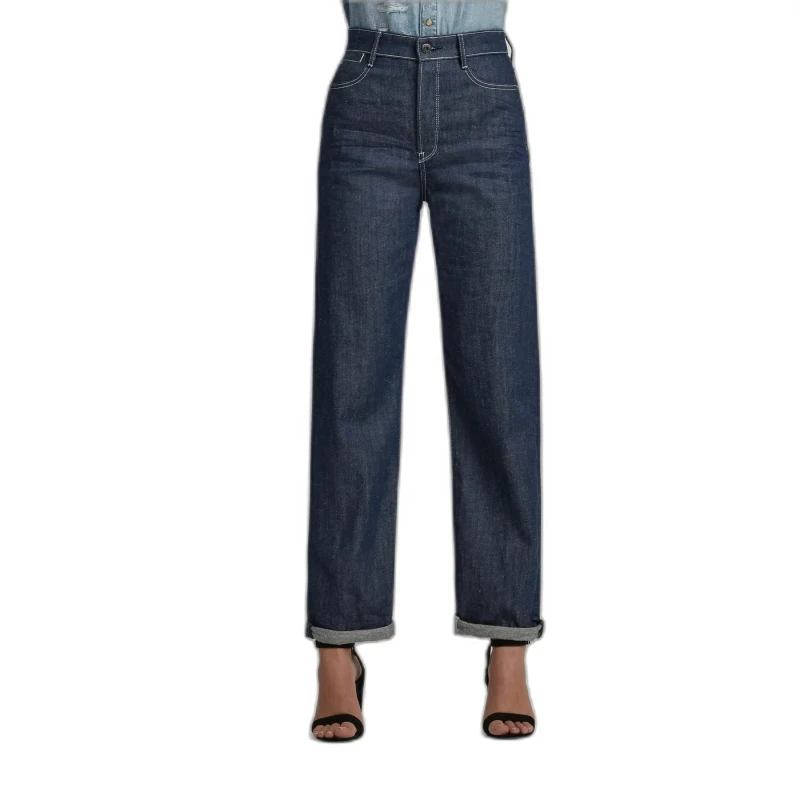 Image of G-Star Womens ultra high straight jeans G-Star Tedie Bleu Female 32x34