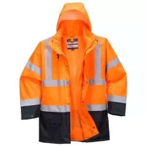 Image of Portwest - S766ONRXXL - sz 2XL Essential 5-in-1 Two-Tone Jacket - Orange/Navy - Orange/Navy