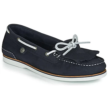 Image of Barbour Ellen Boat Shoe womens Boat Shoes in Blue