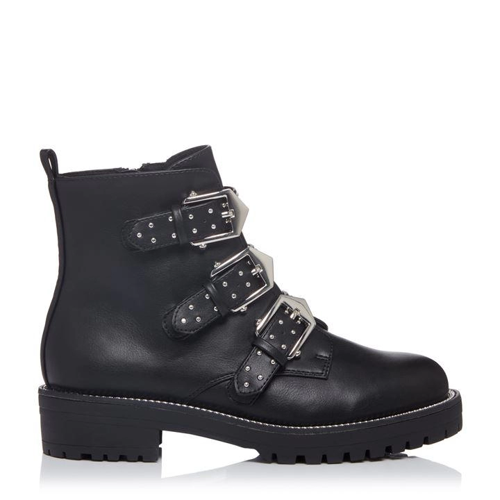 Head Over Heels by Dune Black 'Powwell' Biker Boots - 3