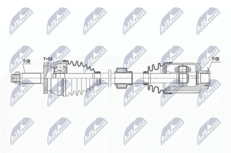 Image of NTY Drive shaft NTY NPW-HY-573