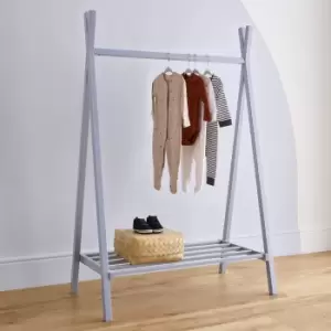 image of CuddleCo Nola Clothes Rail Swedish Blue