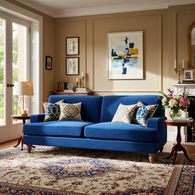 Image of Biba Lola 3 Seat Sofa Navy unisex One Size