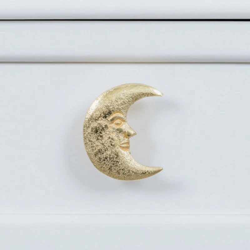 Image of Melody Maison Gold Crescent Moon Drawer Knob Gold
