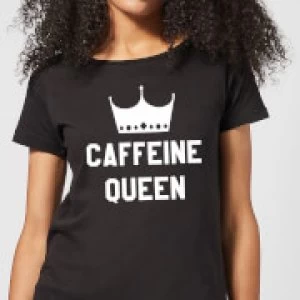 Image of Caffeine Queen Womens T-Shirt - Black - 3XL