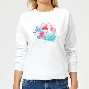 image of Aquaman Mera First Princess Womens Sweatshirt - White - S