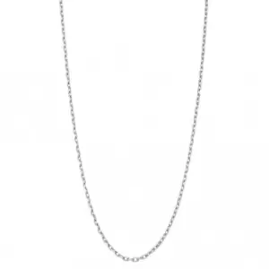 image of 9ct White Gold 22-24" Diamond Cut Trace Chain GN362