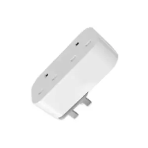 Image of Ener-J 13A WiFi Dual Smart Plug, UK BS Plug, With Energy Monitor