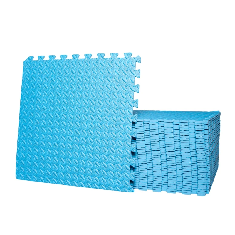 Image of Samuel Alexander Blue EVA Foam Floor Protective Floor Tiles / Mats 60x60cm Each For Gyms, Garages, Camping, Kids Play Matting, Hot Tub Flooring Mats A