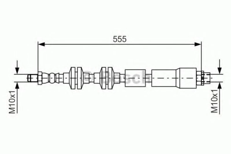 Image of Bosch 1 987 481 569 Brake Hose Brake Hose (83)
