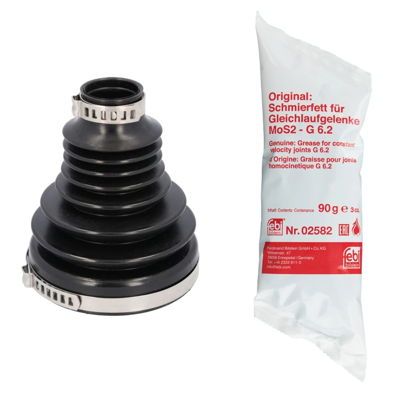 Image of FEBI BILSTEIN 183566 CV Boot transmission sided, Thermoplastic polyester elastomer Thermoplastic polyester elastomer Bellow,drive shaft (194)