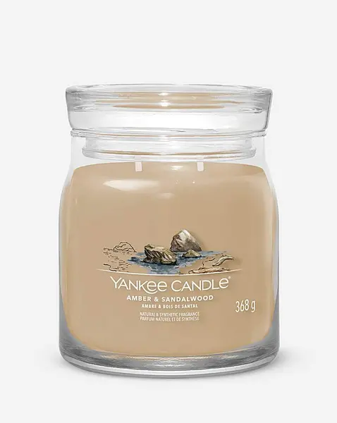 Image of Yankee Candle Amber & Sandalwood Scented Candle 368g