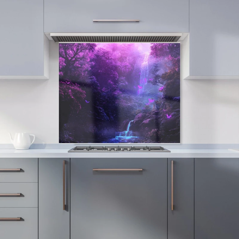 Image of Designer Kitchen Splashbacks Elena Sable: 00027 Kitchen Splashback Size: 600mm x 750mm Multicolor Unisex 600mm x 750mm