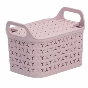 image of Strata Urban Store Basket with Lid 8 Litre, Blush