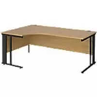 Image of Dams International Left Hand Ergonomic Desk MCM18ELKO 1,800 x 1,200 x 725 mm