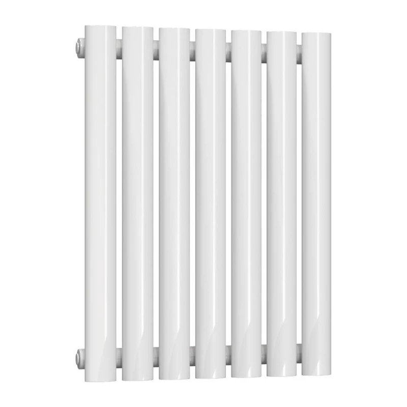 Image of Bathroom Kingdom Neva White Single Oval Horizontal Radiator 550x413 White Unisex