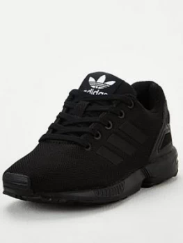 Image of Adidas Originals Zx Flux Childrens Trainers - Core Black