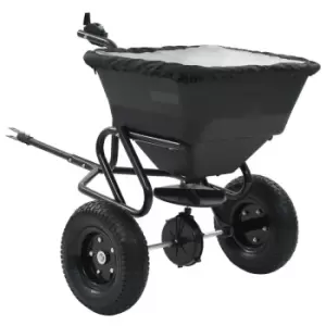 Image of VidaXL Tow Behind Salt Spreader PVC and Steel 125x74x79cm 45 L