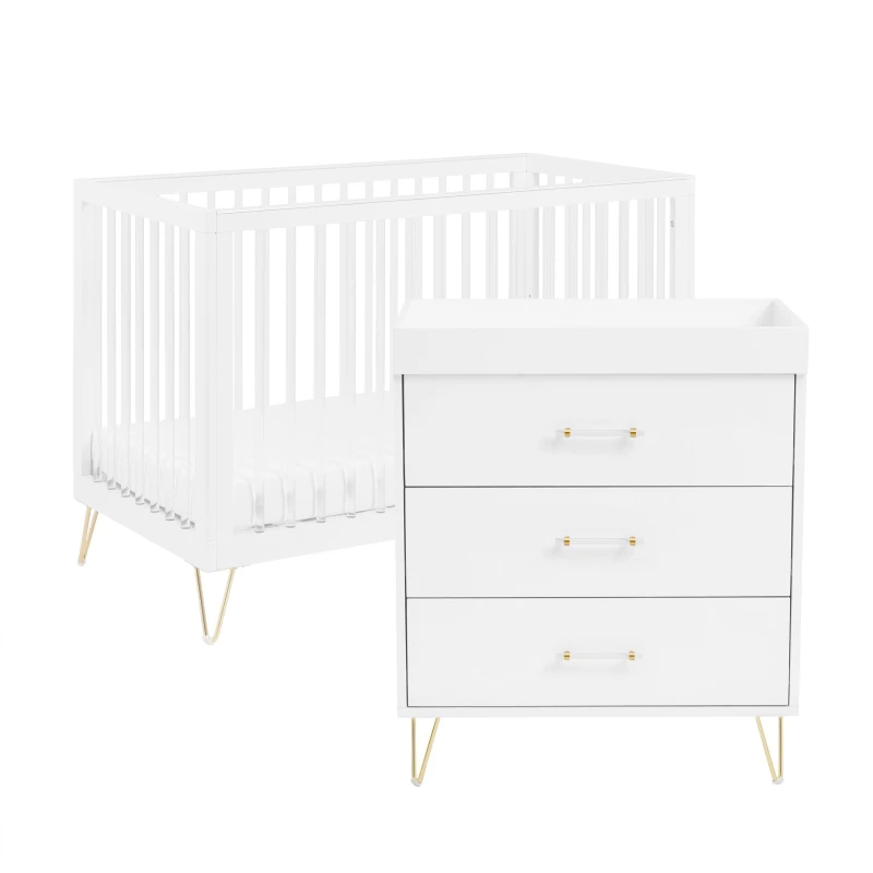 Image of Kimi Acrylic 2 Piece Nursery Room Set