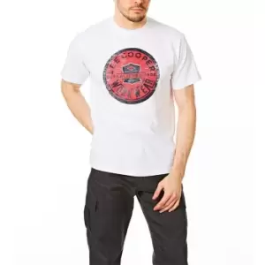 Image of Lee Cooper Workwear Graphic T Shirt Mens - White