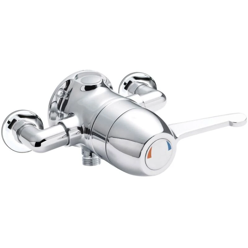 Image of nuie Commercial Exposed Sequential Thermostatic Valve - Chrome, Silver VSQ2