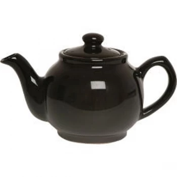 image of Price & Kensington Teapot 2 Cup Black Gloss