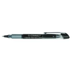 Image of Q-Connect Liquid Ink Rollerball Pen Fine Black Pack of 10 KF50139