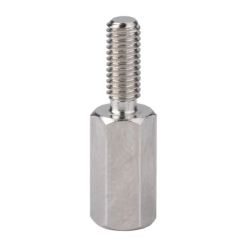 Image of R-TECH 524408 Hex Threaded M-F Spacer Brass 5mm A/F M3 10mm - Pack...