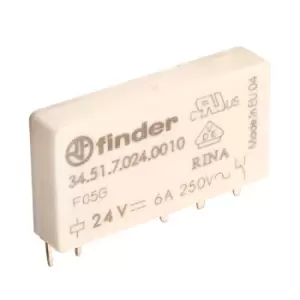 Image of Finder 34.51.7.024.0010 24V Relay (UltraSlim) SPDT 6A 34.51