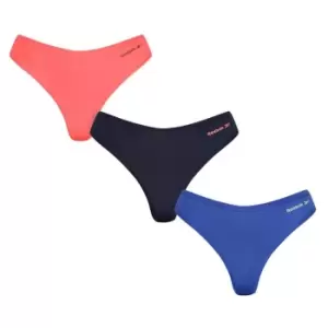 image of Reebok 3 Pack Agatha Thongs Womens - Blue