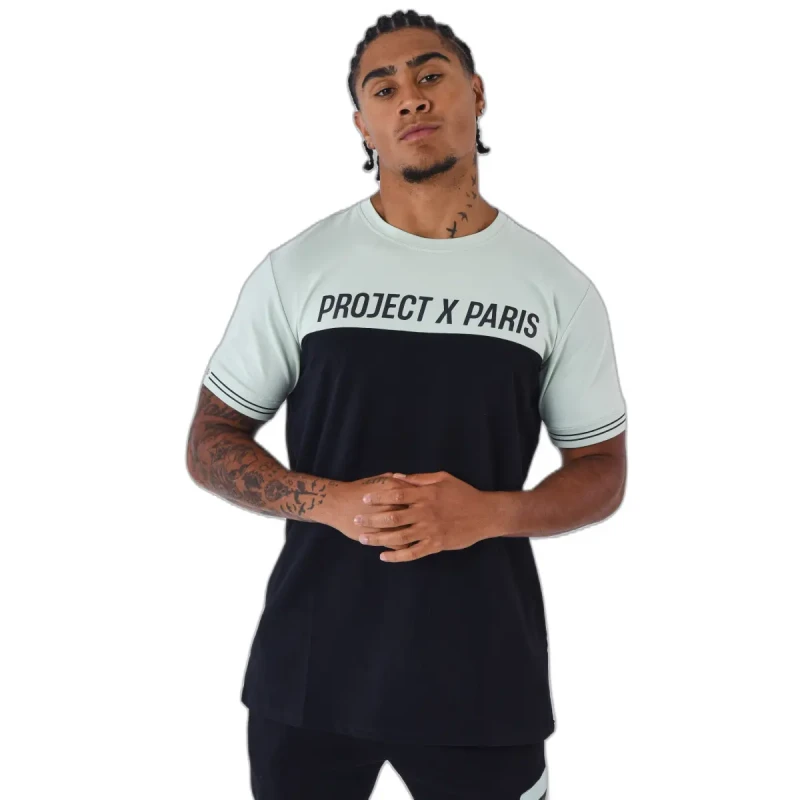 Image of Project X Paris T-Shirt Project X Paris Coloblock Noir Male XS