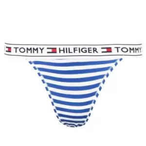 Image of Tommy Bodywear Authentic Stripe Bikini Briefs - Blue