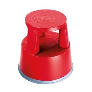 image of 2Work Plastic Step Stool Red T7Red