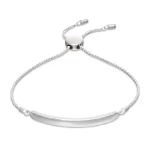 image of JG Signature Silver Engravable Bar Toggle Bracelet