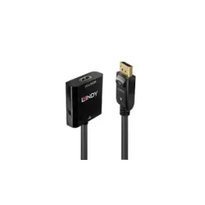 Image of Lindy 41068 video cable adapter 1.5 m DisplayPort HDMI Type A (Standard) Black