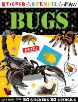 Image of Sticker Stencil Draw Bugs by Chris Scollen Paperback