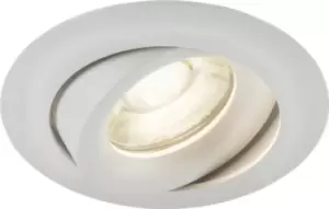 image of KnightsBridge Odina Single Tilt Round Downlight White