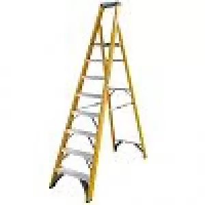 YOUNGMAN S400 8 Tread Step Ladder Builders Fibreglass