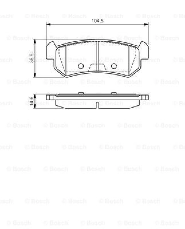 Image of Brake pad set Bosch 0 986 494 133