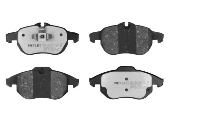 Image of MEYLE 025 234 0220/PD Brake pad set Front Axle, prepared for wear warning indicator, MEYLE-PD Quality, with anti-squeak plate Brake Pad Set,disc brak